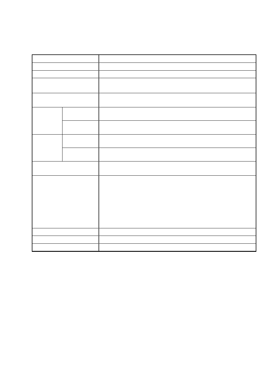 Specifications and rating | TOHO ELECTRONICS TTM-P9 User Manual | Page 15 / 16