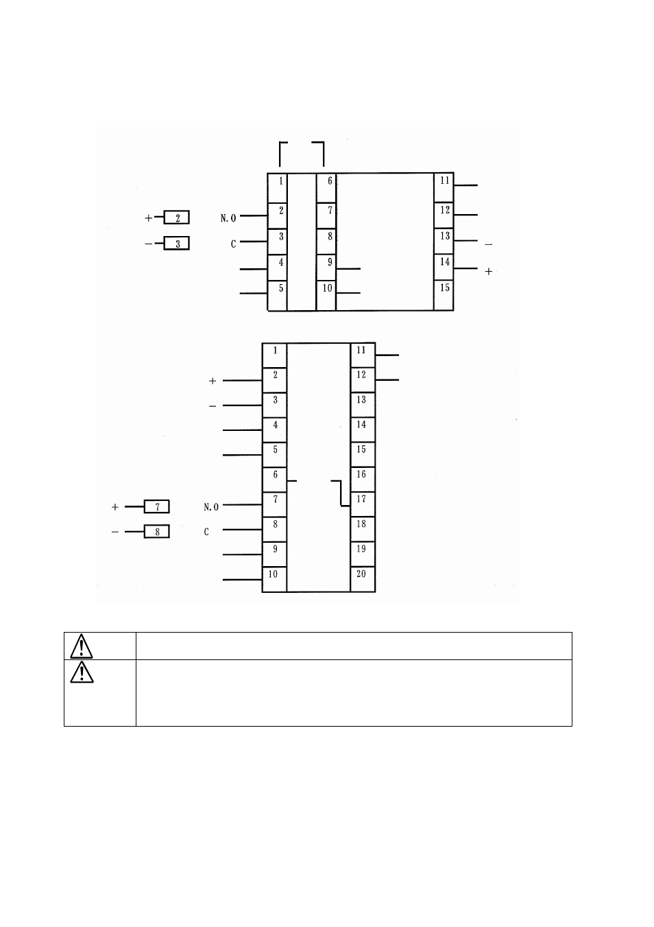 Wiring, 1 ttm-p4 series, 3 caution on wiring | 2 ttm-p9 series | TOHO ELECTRONICS TTM-P9 User Manual | Page 4 / 16