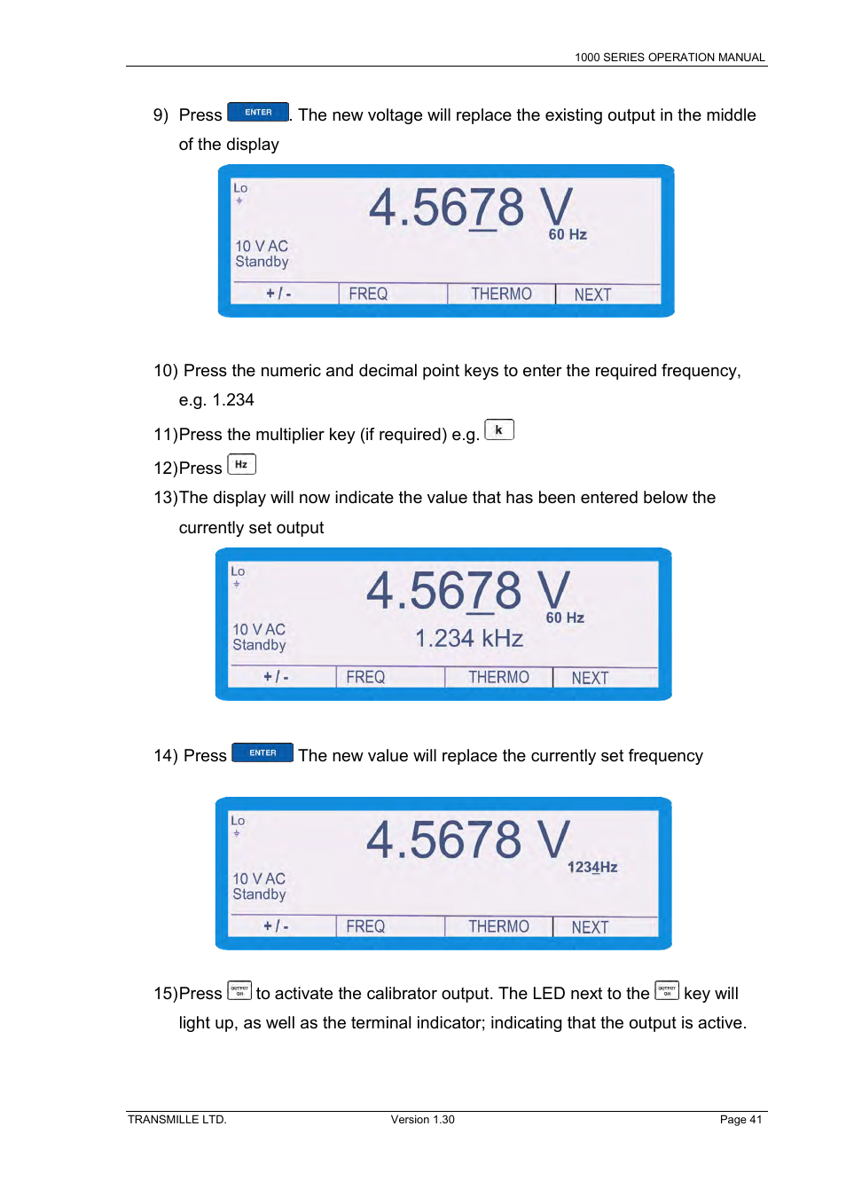 Transmille 1000-Series User Manual | Page 41 / 104