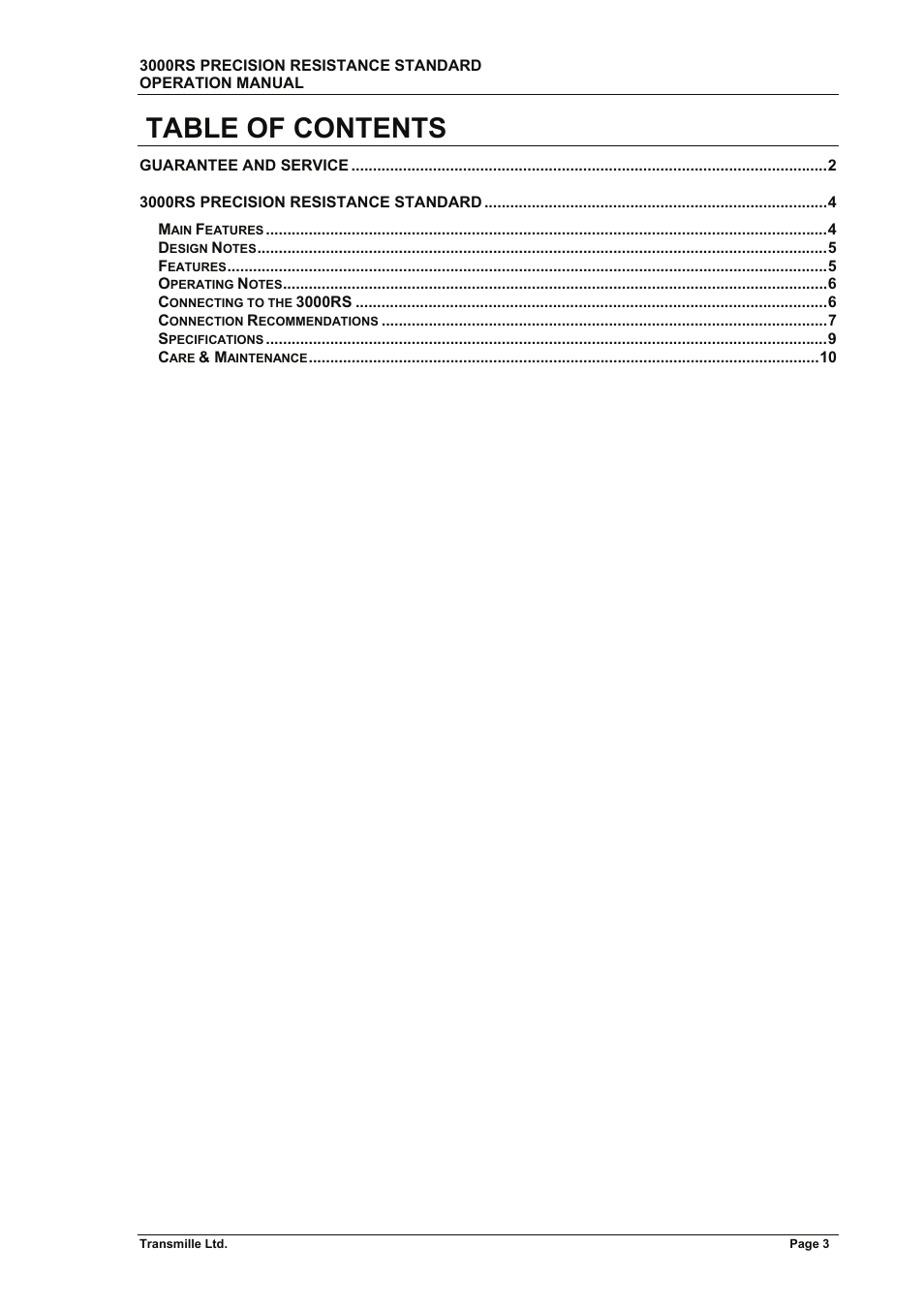 Transmille 3000RS User Manual | Page 4 / 11