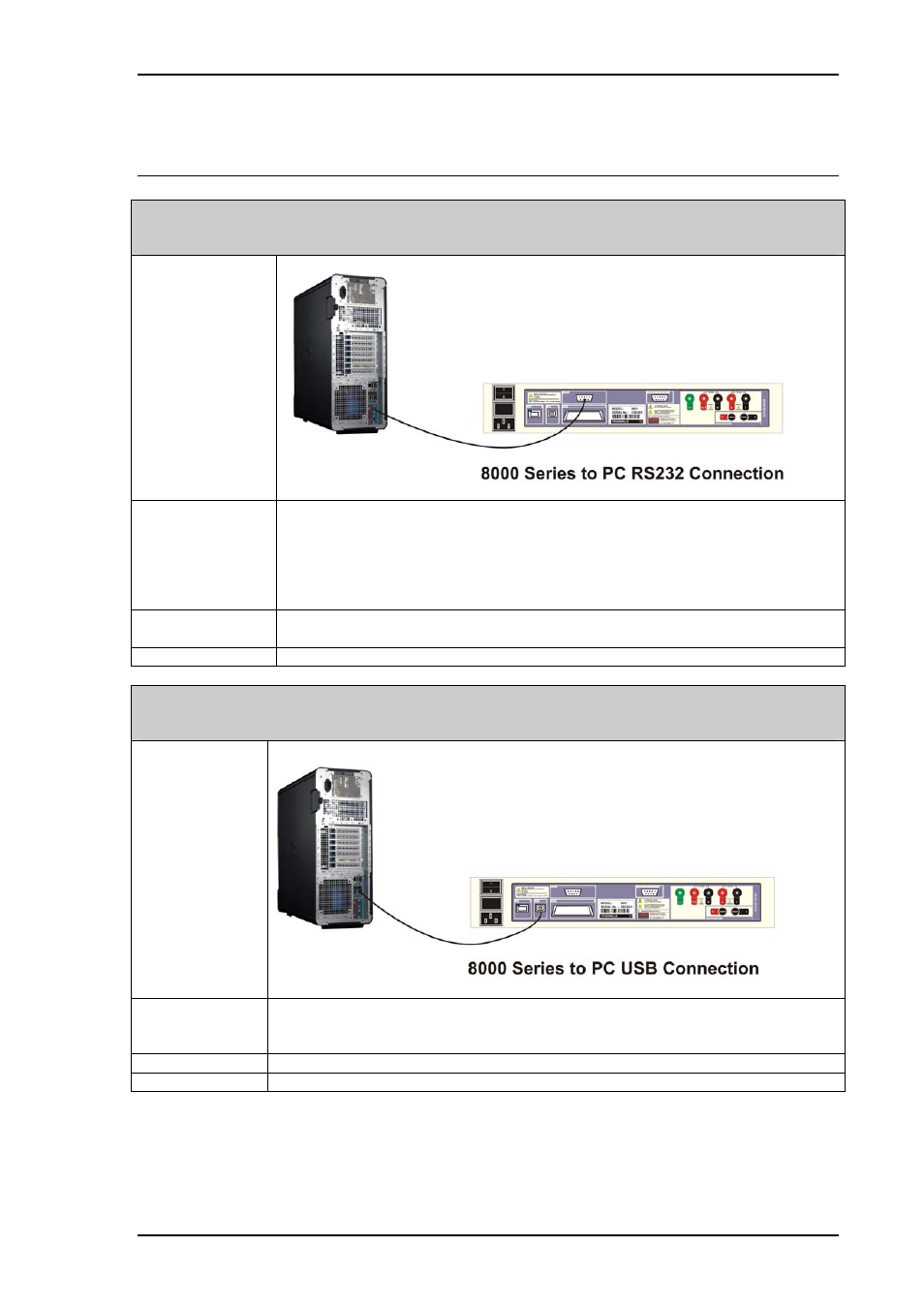 Connecting to a computer | Transmille 8000 Series User Manual | Page 14 / 71