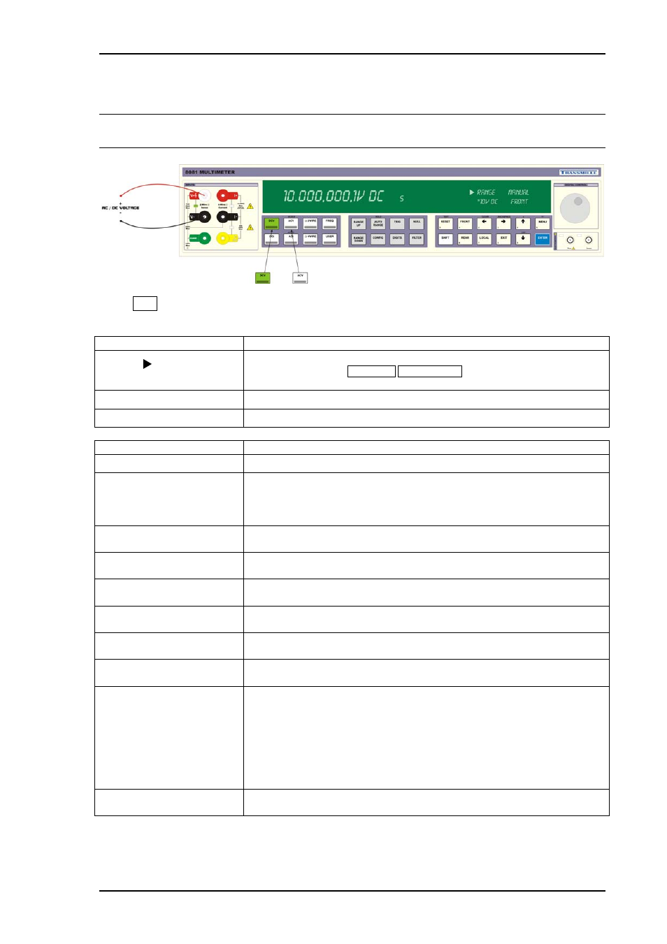 8000 series functions | Transmille 8000 Series User Manual | Page 40 / 71