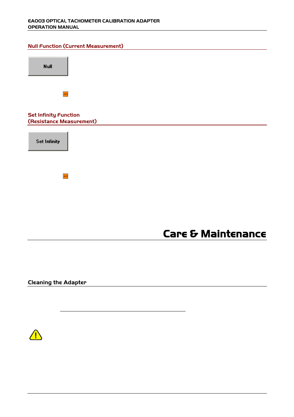 Care & maintenance | Transmille EA008 User Manual | Page 9 / 11