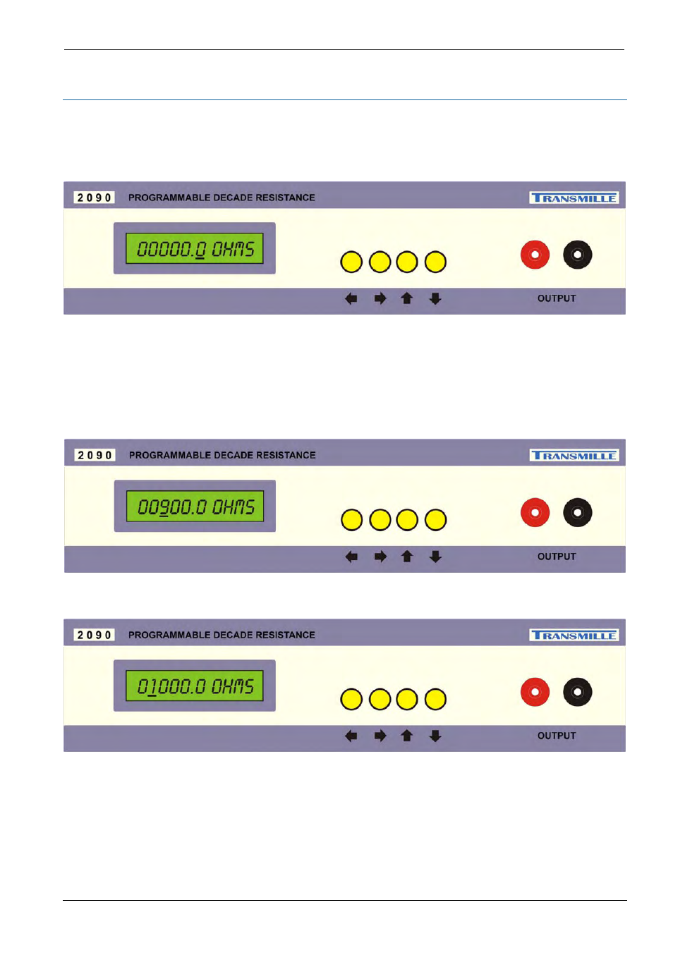 Manual operation | Transmille 2090 User Manual | Page 6 / 9