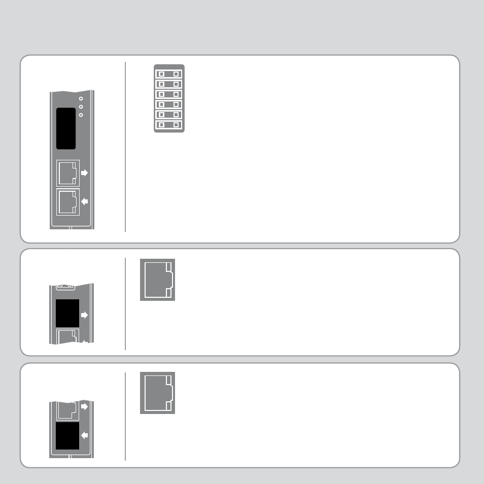 Rj45 connector (tx) registration connector, Rj45 connector (rx) | Trio Motion Technology PCI 208 User Manual | Page 8 / 20