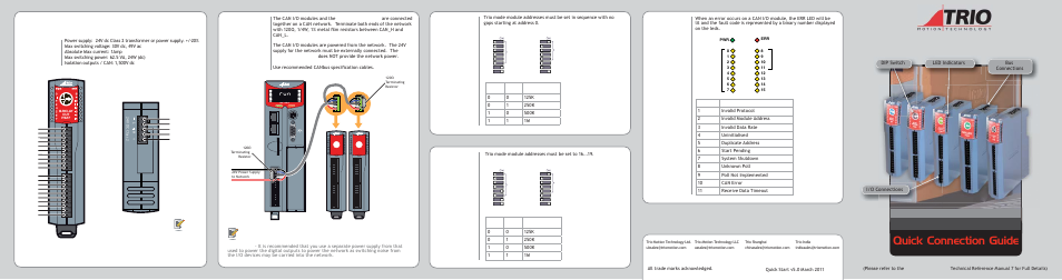 Trio Motion Technology CAN 8 Relay Out User Manual | 2 pages