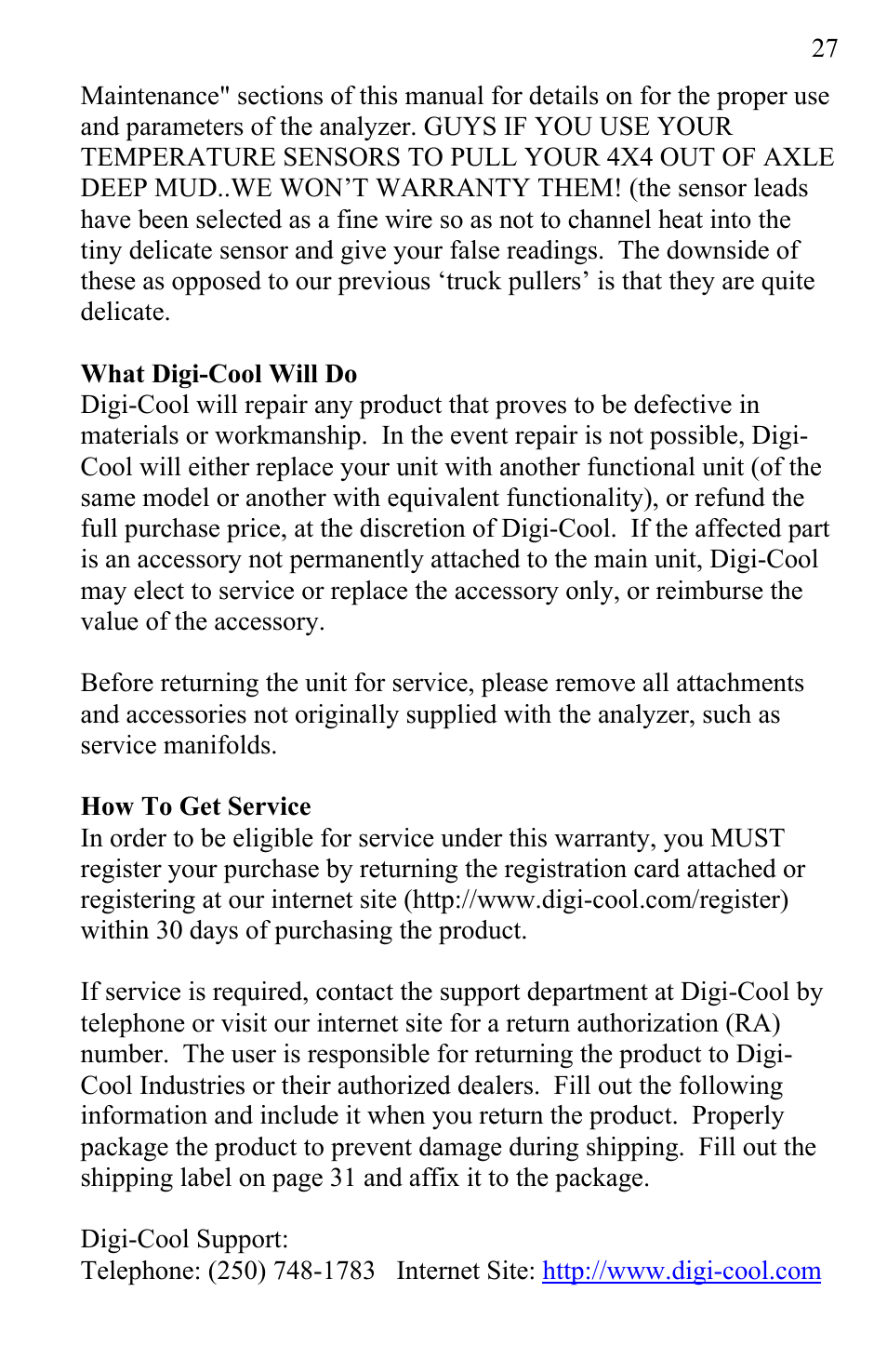 UEi Test Instruments AK900SC User Manual | Page 27 / 31