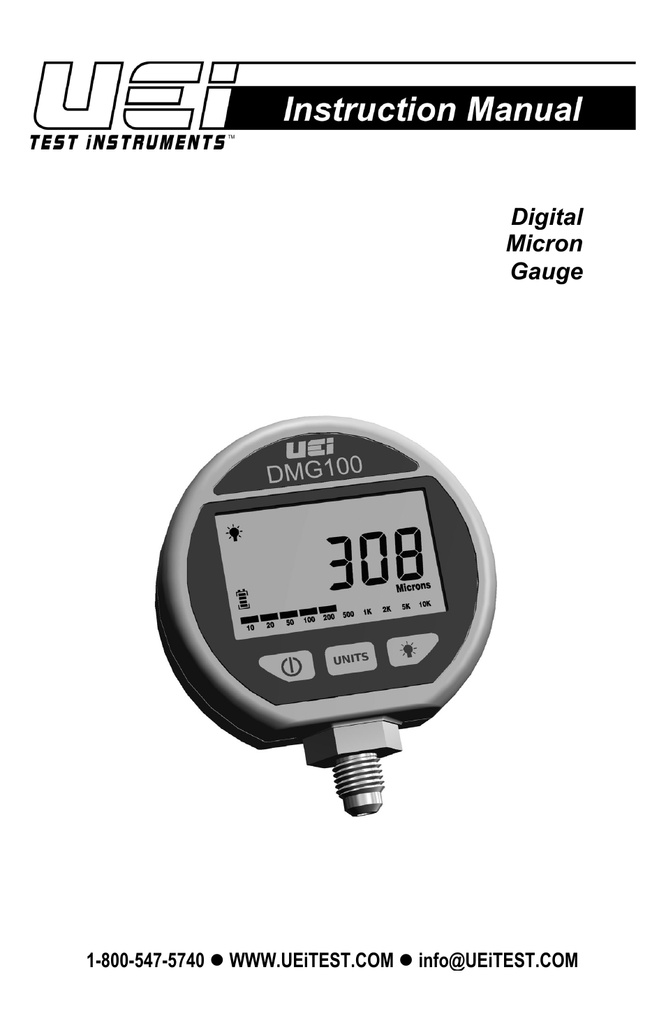 UEi Test Instruments DMG100 User Manual | 12 pages