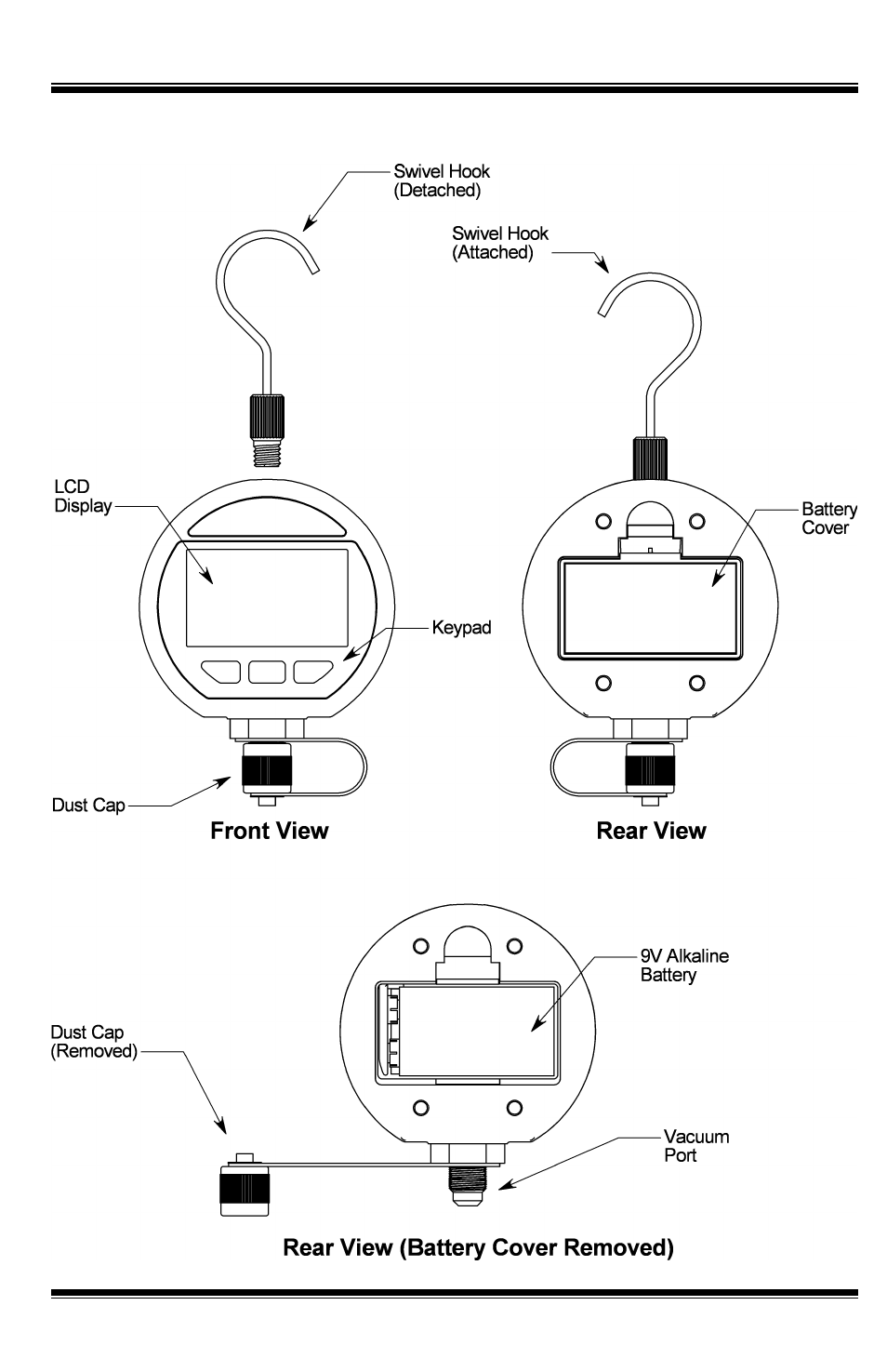 Restoring factory calibration, Troubleshooting, Low temperature operation | Parts diagram | UEi Test Instruments DMG100 User Manual | Page 2 / 12