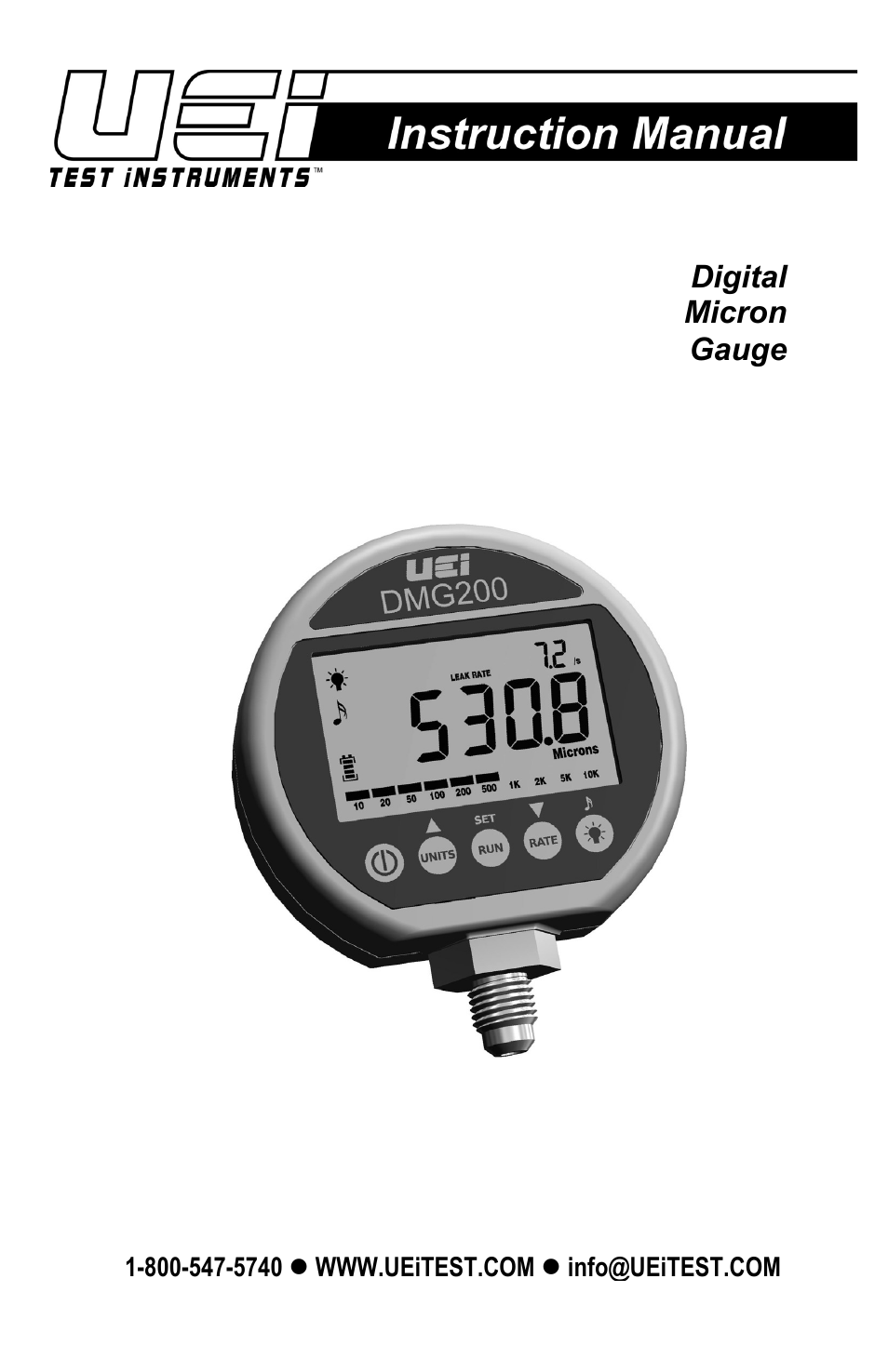 UEi Test Instruments DMG200 User Manual | 12 pages