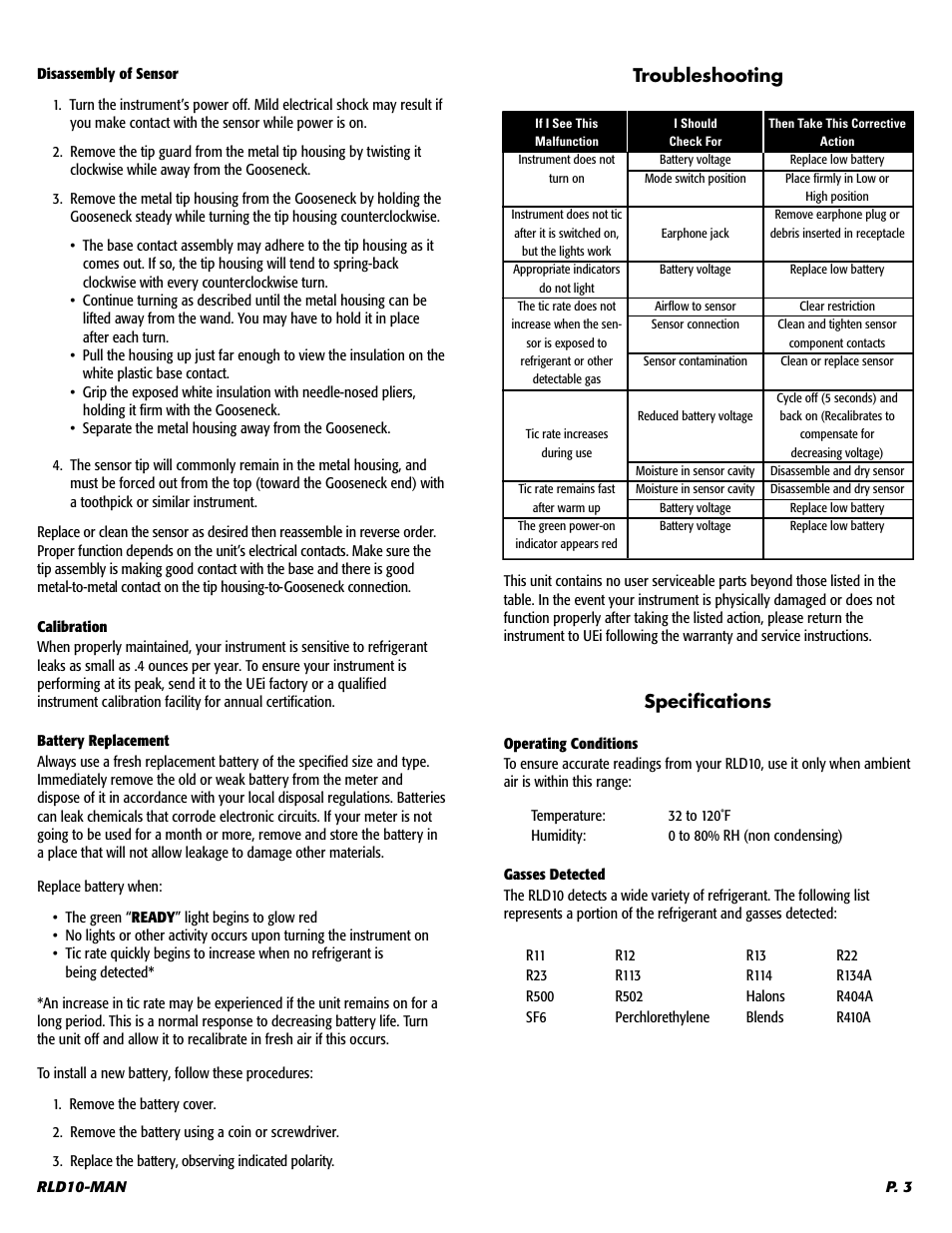 UEi Test Instruments RLD10` User Manual | Page 4 / 6