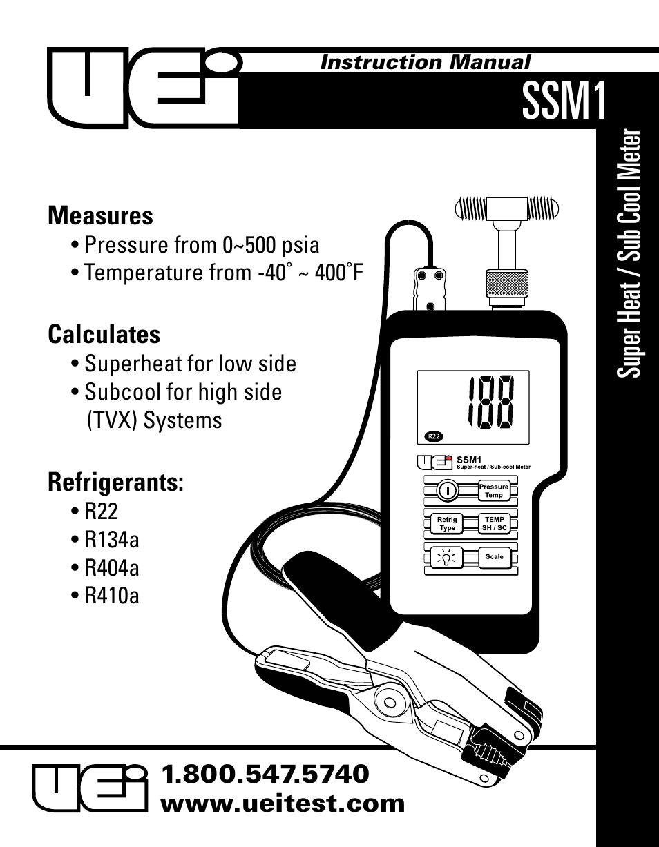 UEi Test Instruments SSM1 User Manual | 12 pages