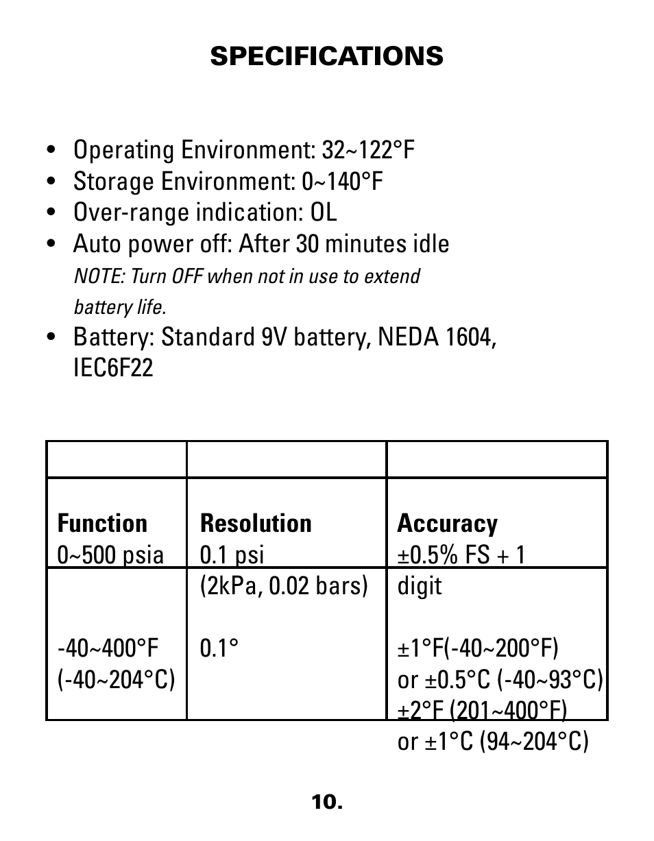 UEi Test Instruments SSM1 User Manual | Page 11 / 12