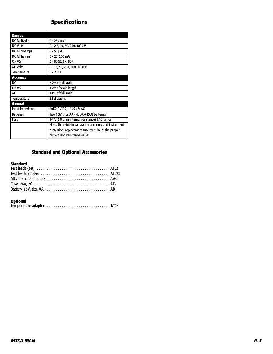 UEi Test Instruments M75A User Manual | Page 4 / 5