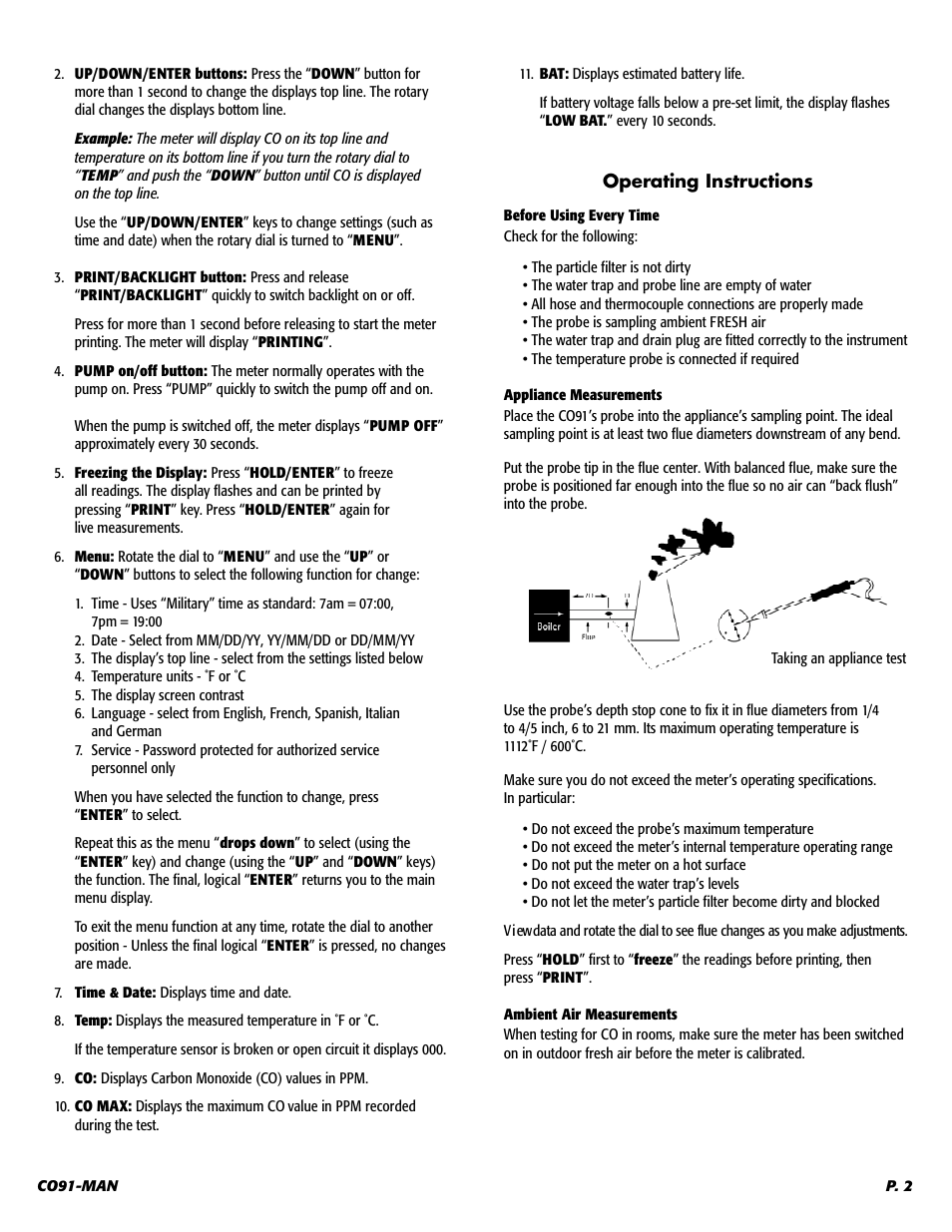 UEi Test Instruments CO91KIT User Manual | Page 3 / 6