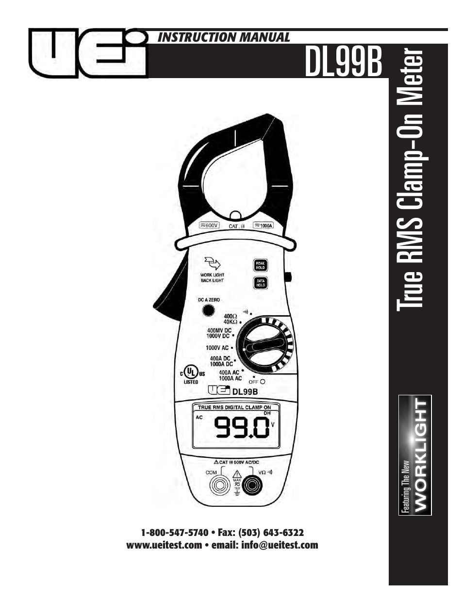 UEi Test Instruments DL99B User Manual | 9 pages