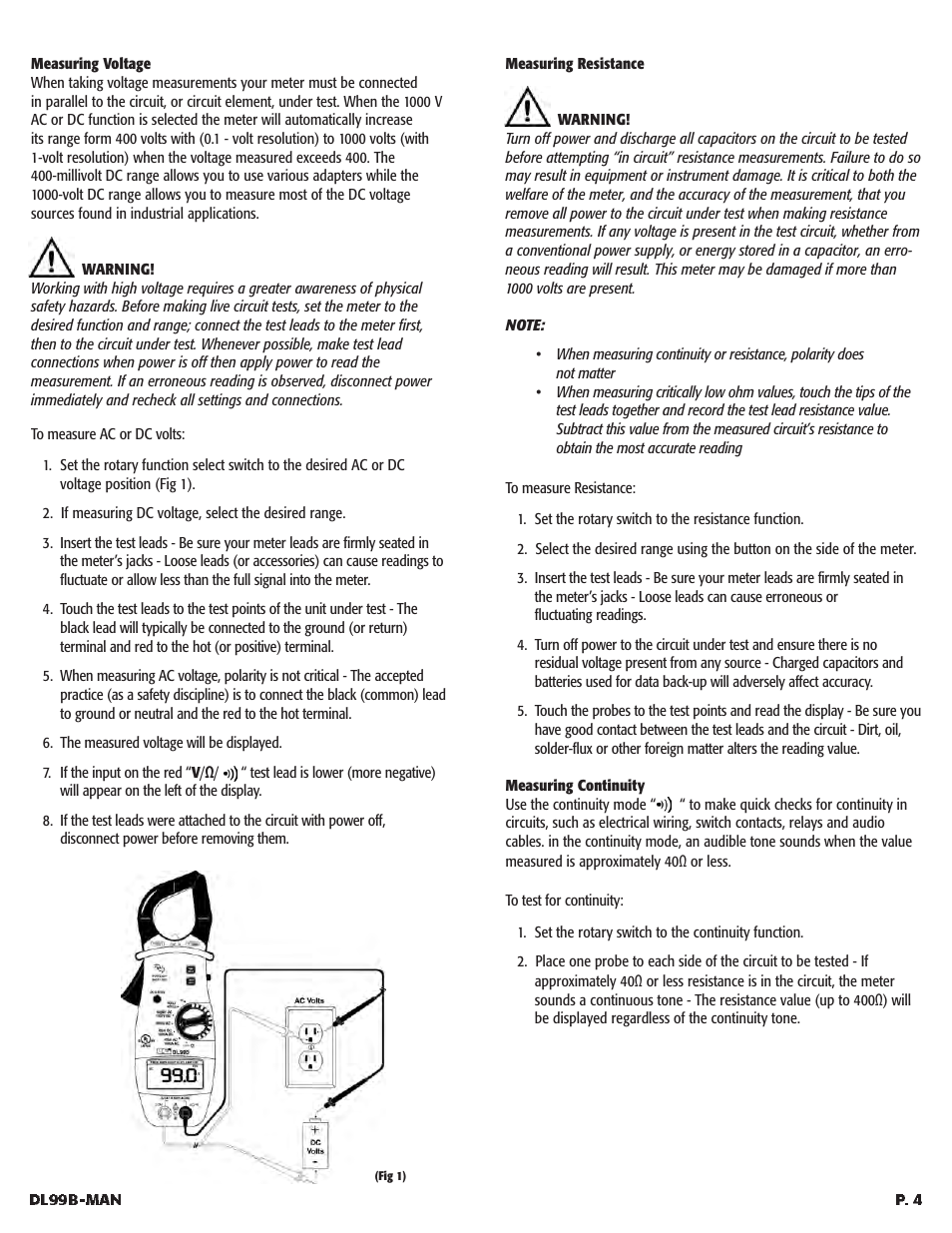 UEi Test Instruments DL99B User Manual | Page 5 / 9