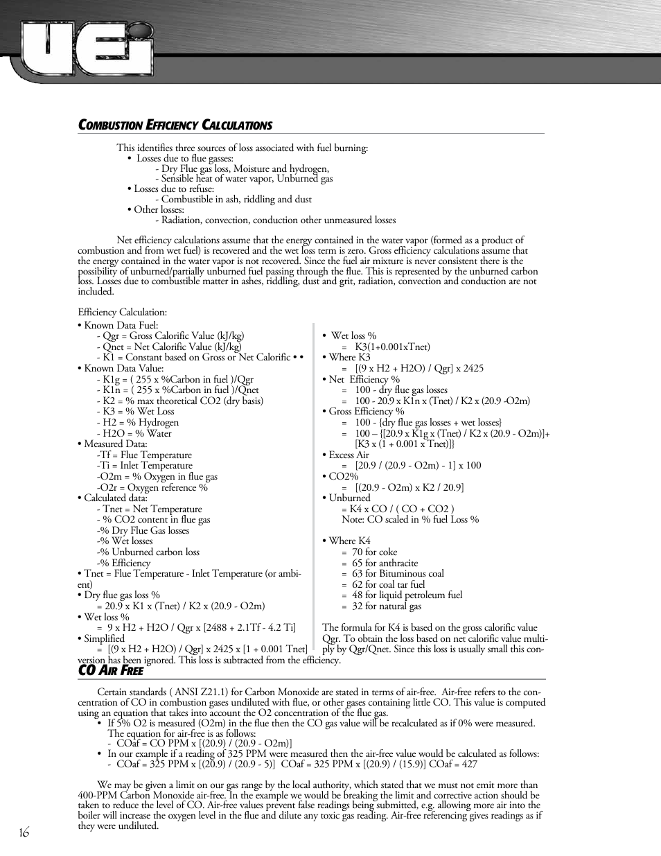 Co a | UEi Test Instruments C127OILKIT User Manual | Page 16 / 20