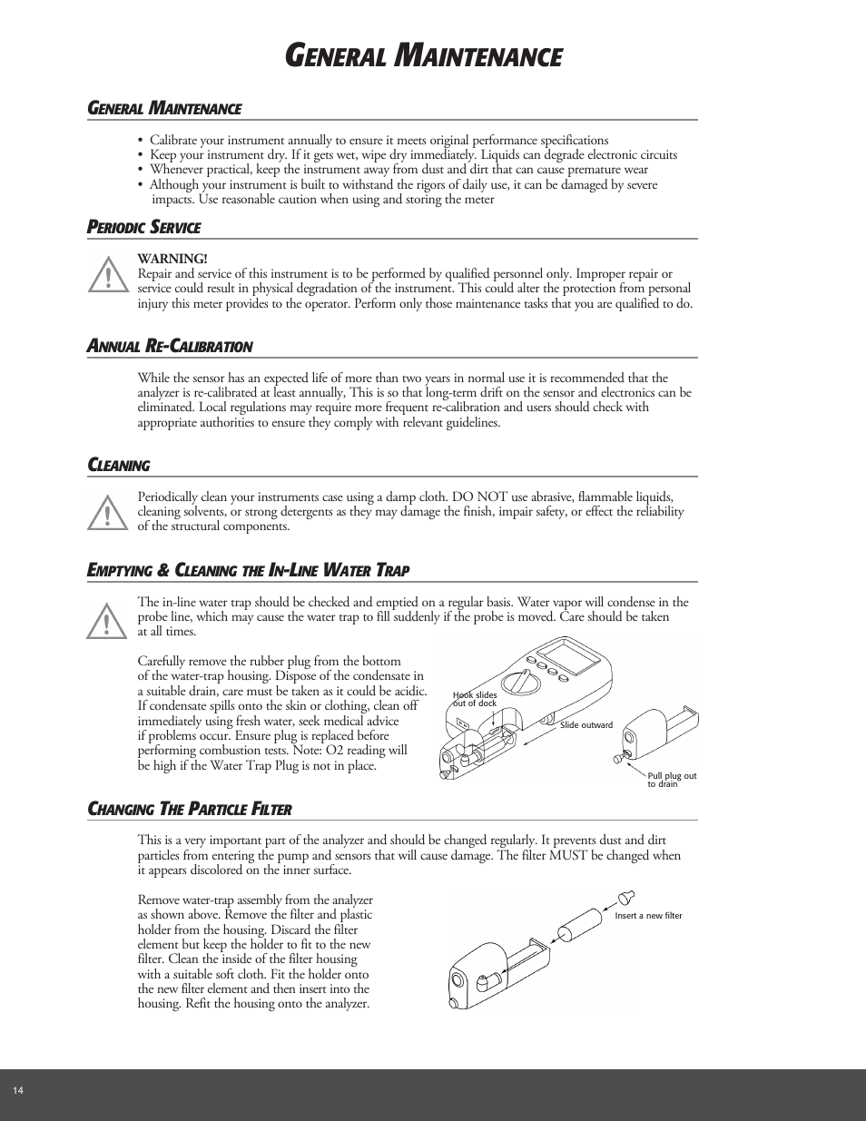 Eneral, Aintenance | UEi Test Instruments C157OILKIT User Manual | Page 14 / 16