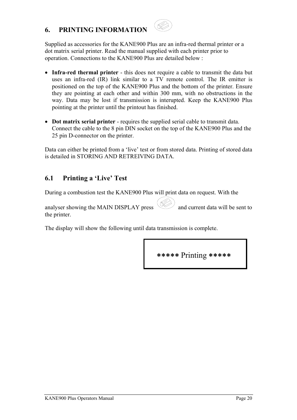 Printing | UEi Test Instruments KM900PLUS User Manual | Page 21 / 39