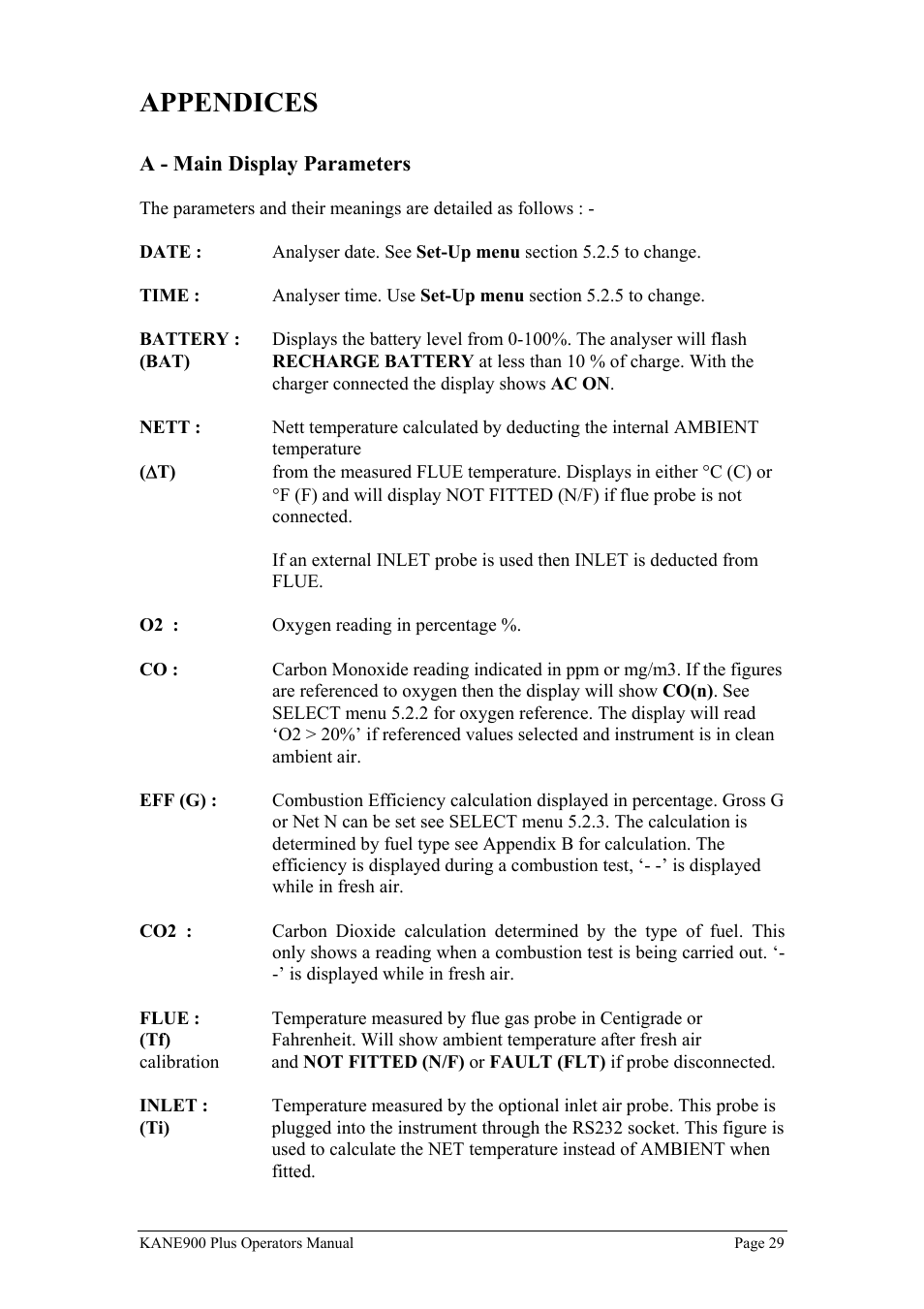 Appendices | UEi Test Instruments KM900PLUS User Manual | Page 30 / 39