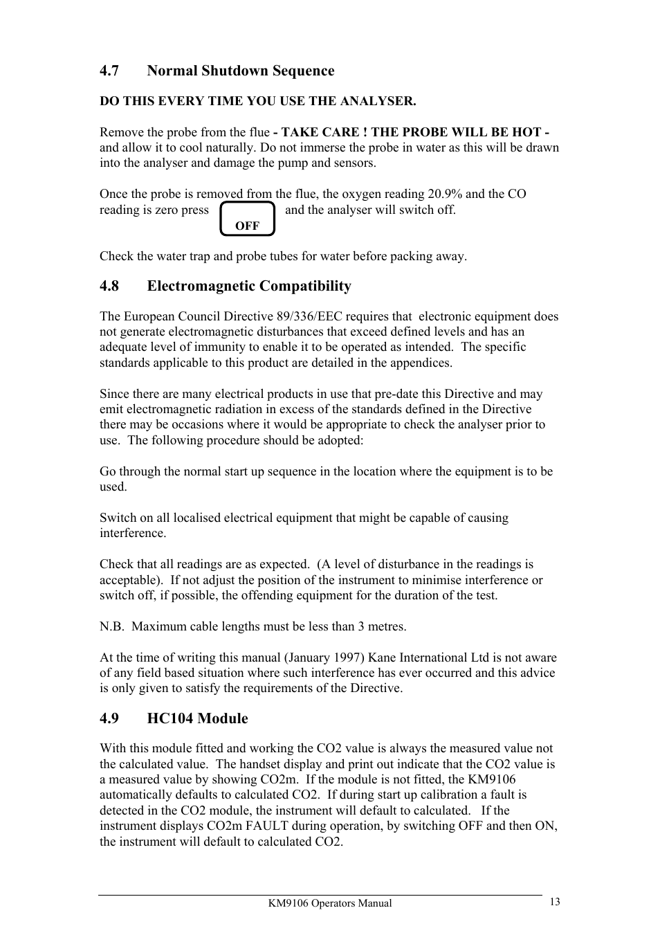 UEi Test Instruments KM9106/P User Manual | Page 13 / 67