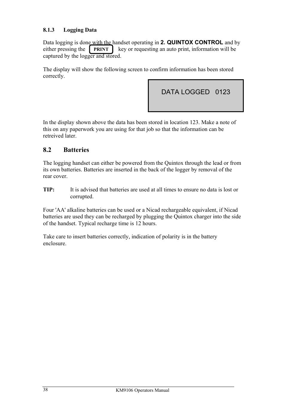 UEi Test Instruments KM9106/P User Manual | Page 38 / 67