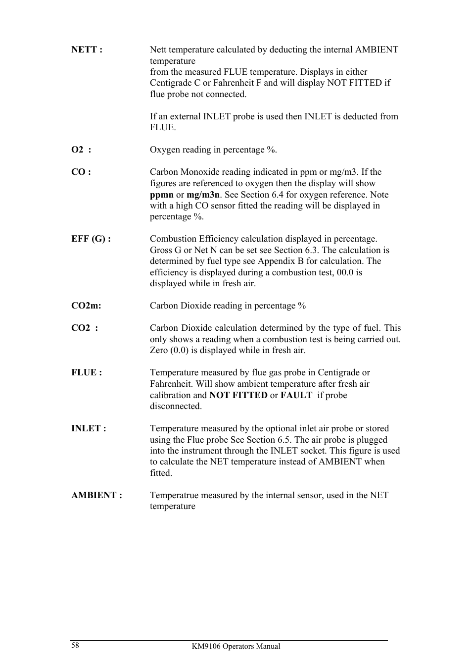 UEi Test Instruments KM9106/P User Manual | Page 58 / 67