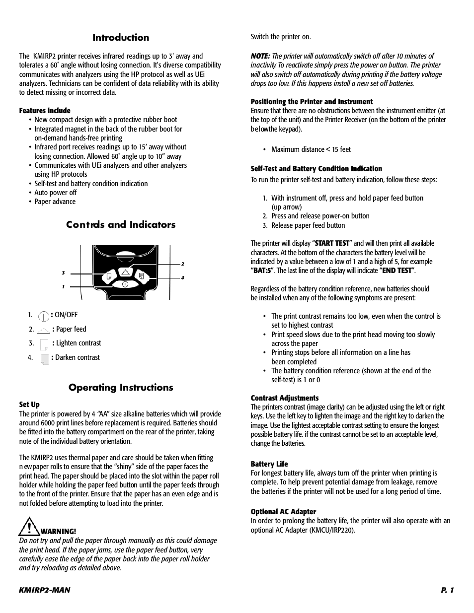 UEi Test Instruments KMIRP2 User Manual | Page 2 / 4