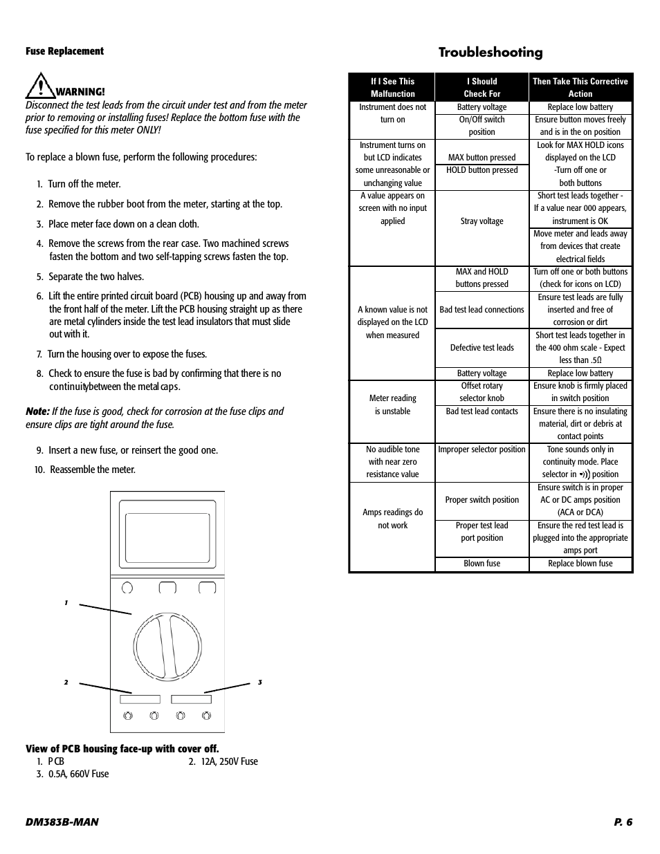 UEi Test Instruments DM383B User Manual | Page 7 / 9