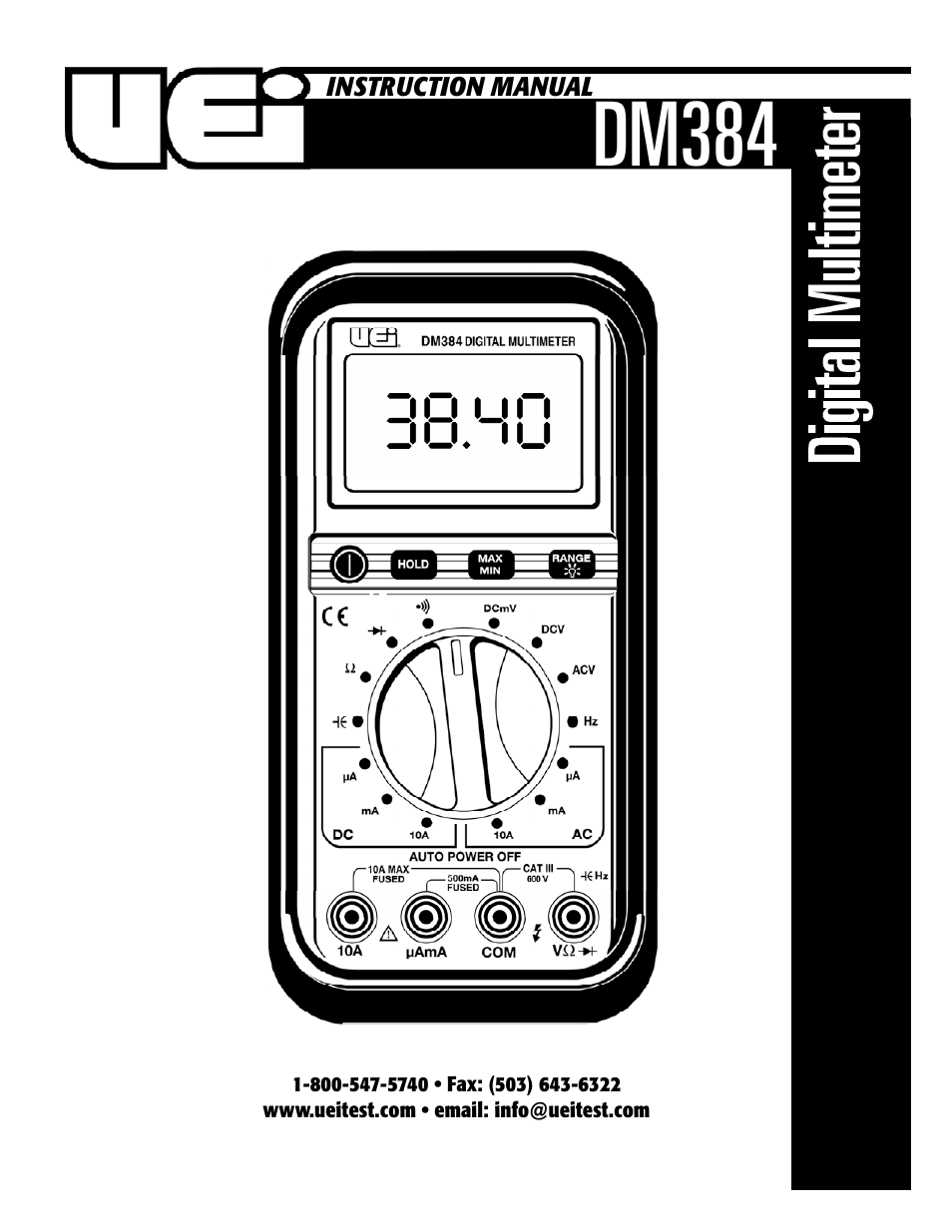 UEi Test Instruments DM384 User Manual | 11 pages