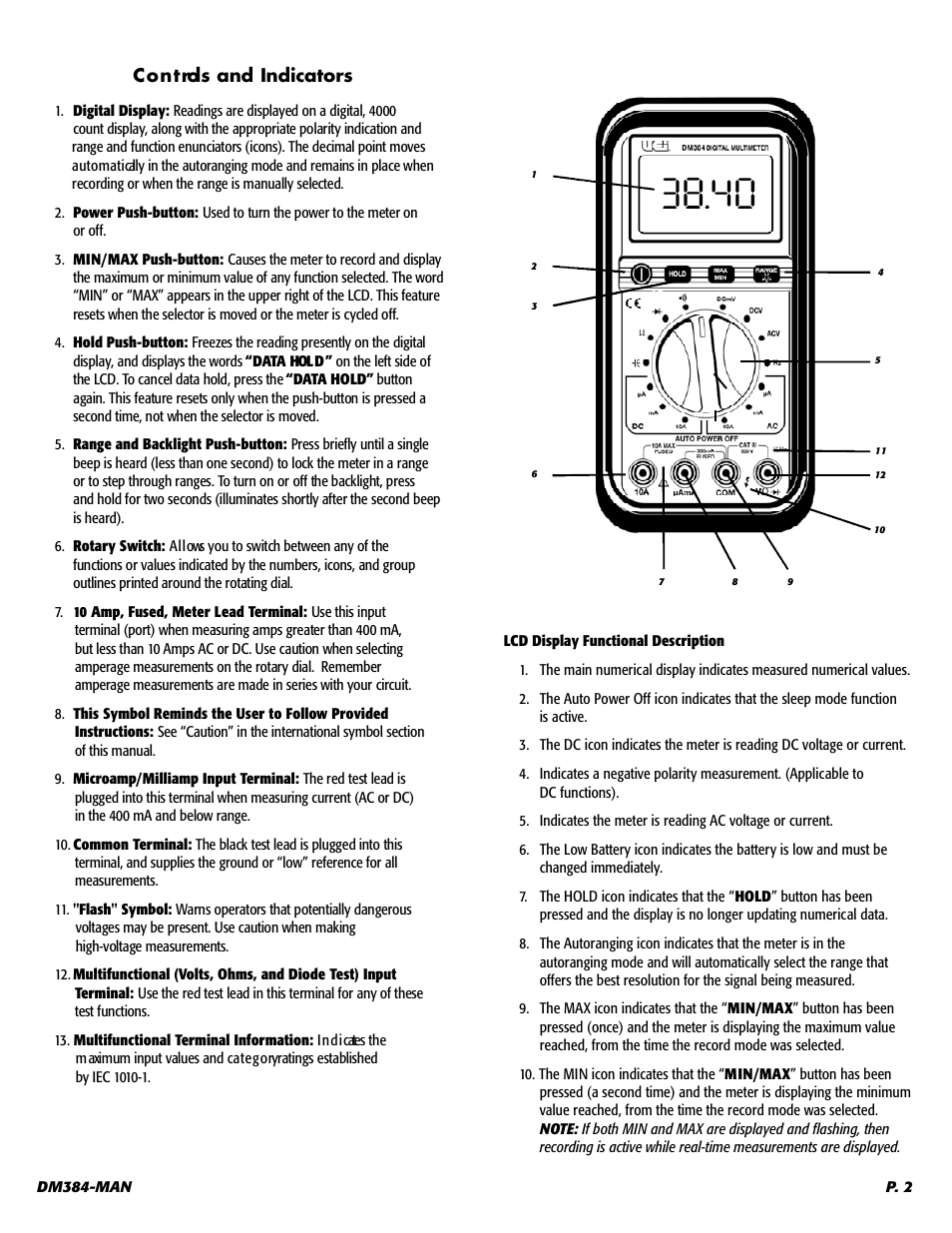 UEi Test Instruments DM384 User Manual | Page 3 / 11