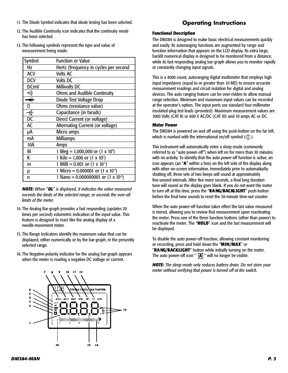 UEi Test Instruments DM384 User Manual | Page 4 / 11