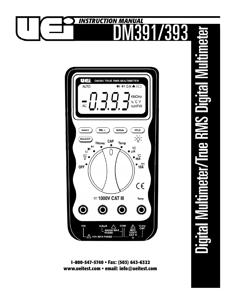 UEi Test Instruments DM393 User Manual | 11 pages