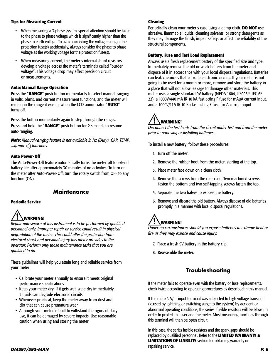 UEi Test Instruments DM393 User Manual | Page 7 / 11