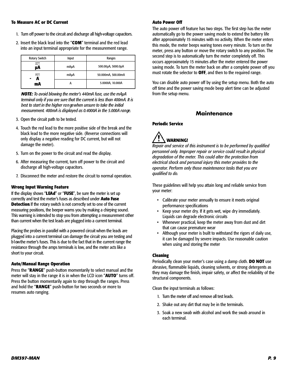 UEi Test Instruments DM397 User Manual | Page 10 / 15