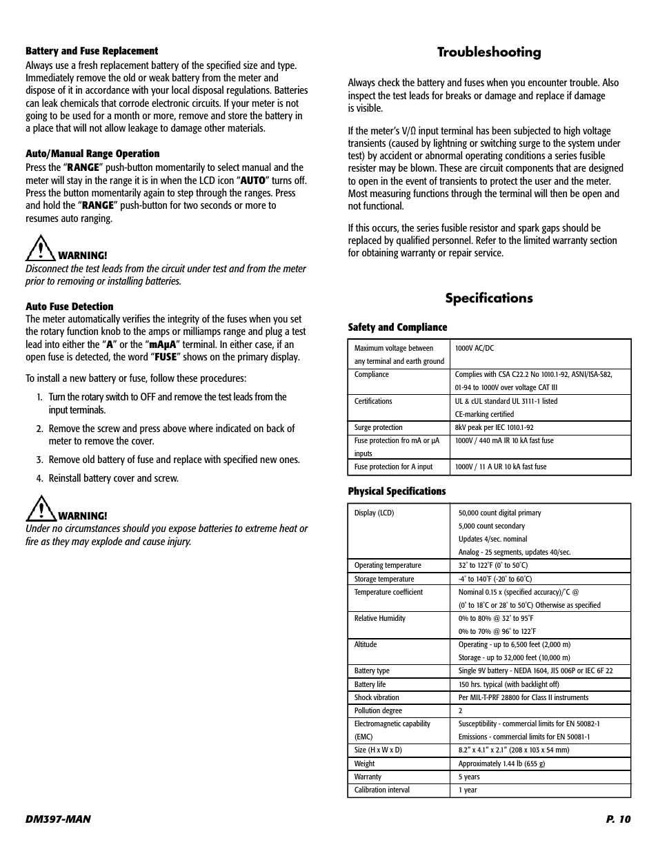 UEi Test Instruments DM397 User Manual | Page 11 / 15