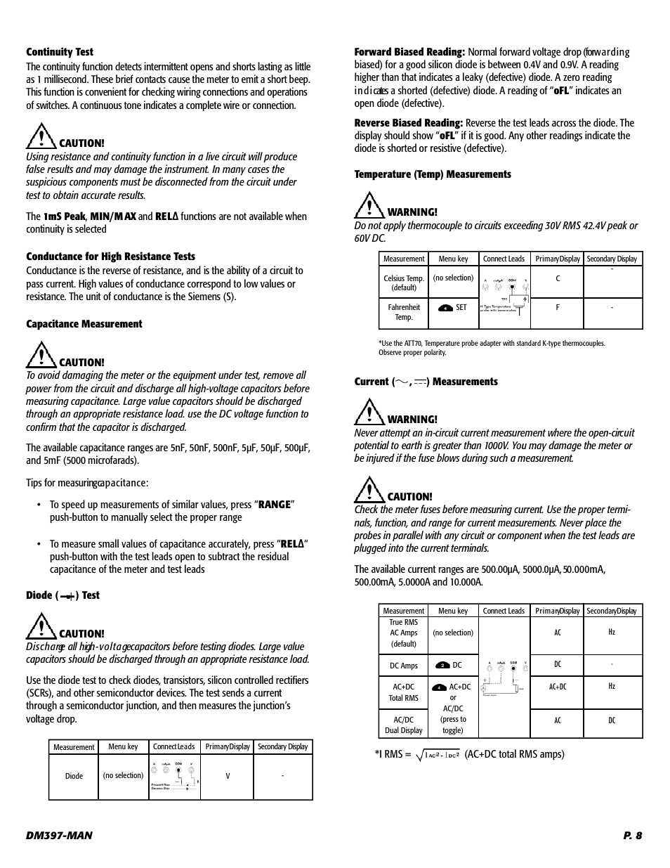 UEi Test Instruments DM397 User Manual | Page 9 / 15