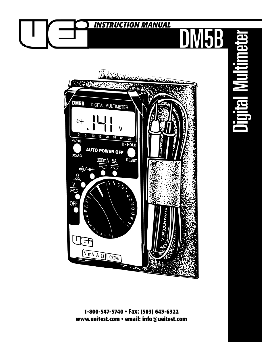 UEi Test Instruments DM5B User Manual | 6 pages