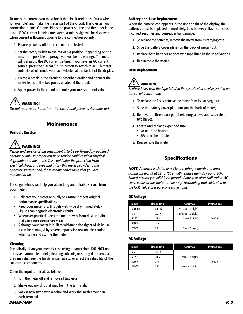 UEi Test Instruments DM5B User Manual | Page 4 / 6