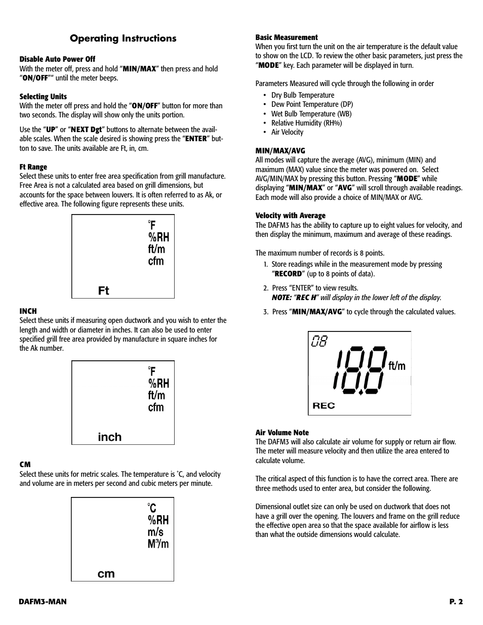 UEi Test Instruments DAFM3 User Manual | Page 3 / 7