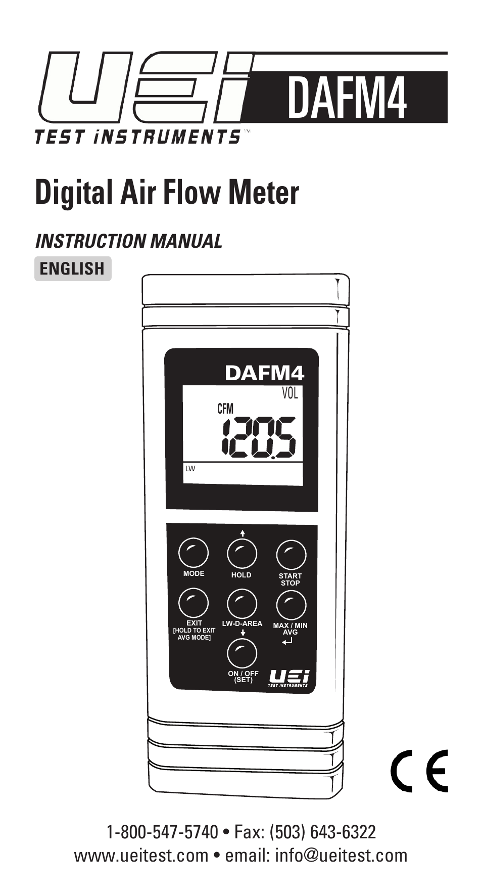 UEi Test Instruments DAFM4 User Manual | 16 pages
