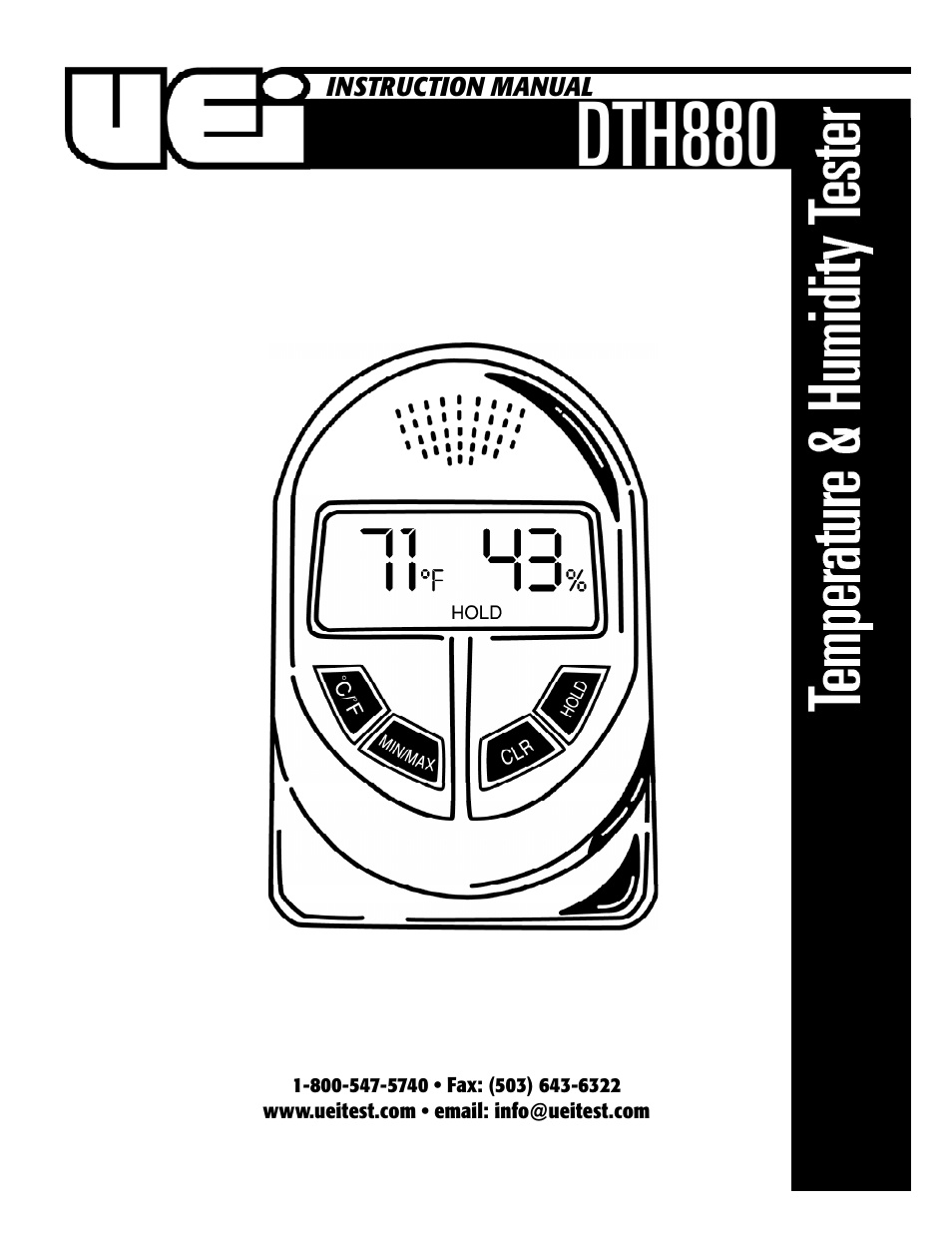 UEi Test Instruments DTH880 User Manual | 3 pages