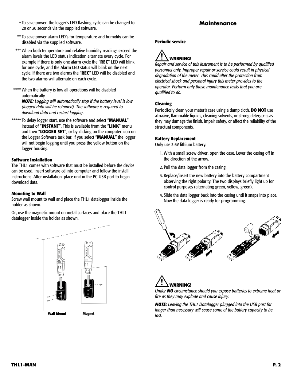 UEi Test Instruments THL1 User Manual | Page 3 / 5