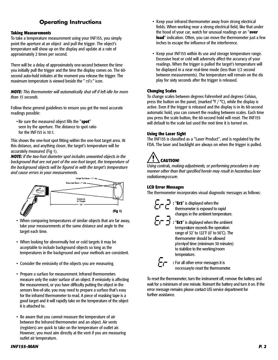 UEi Test Instruments INF155 User Manual | Page 3 / 6
