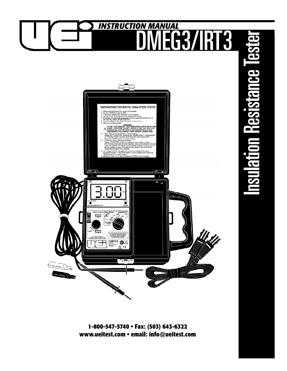 UEi Test Instruments DMEG3 User Manual | 12 pages