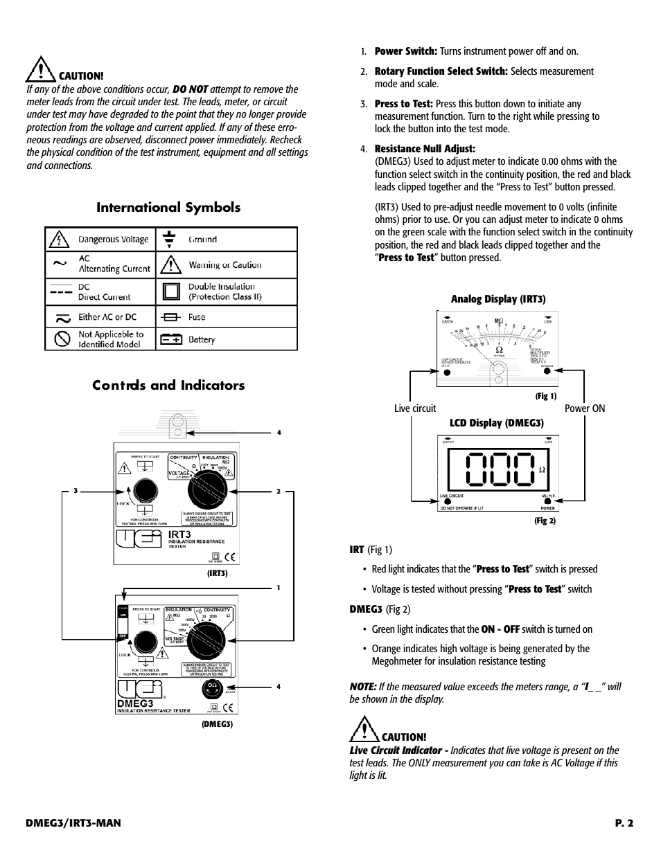 UEi Test Instruments DMEG3 User Manual | Page 3 / 12