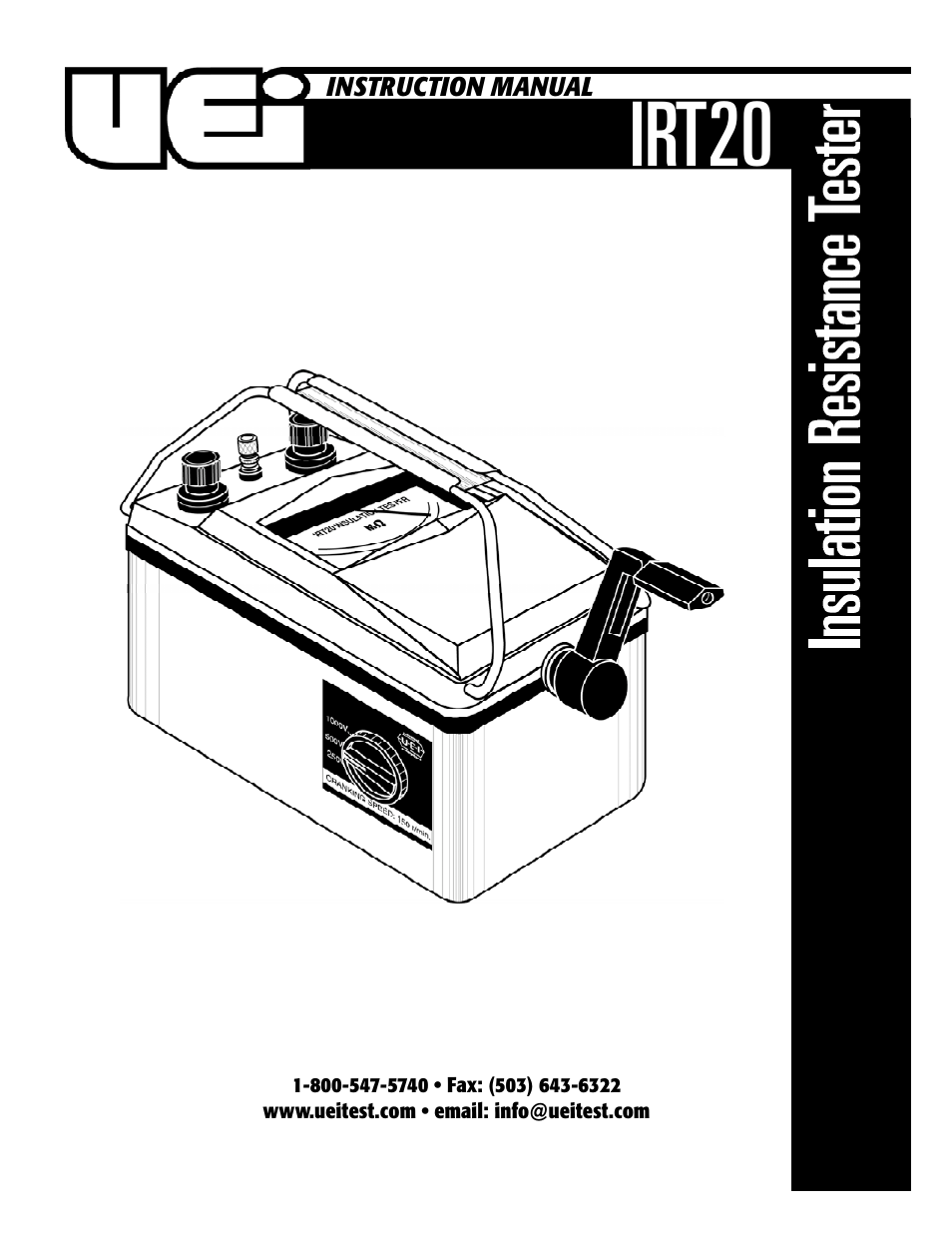 UEi Test Instruments IRT20 User Manual | 4 pages