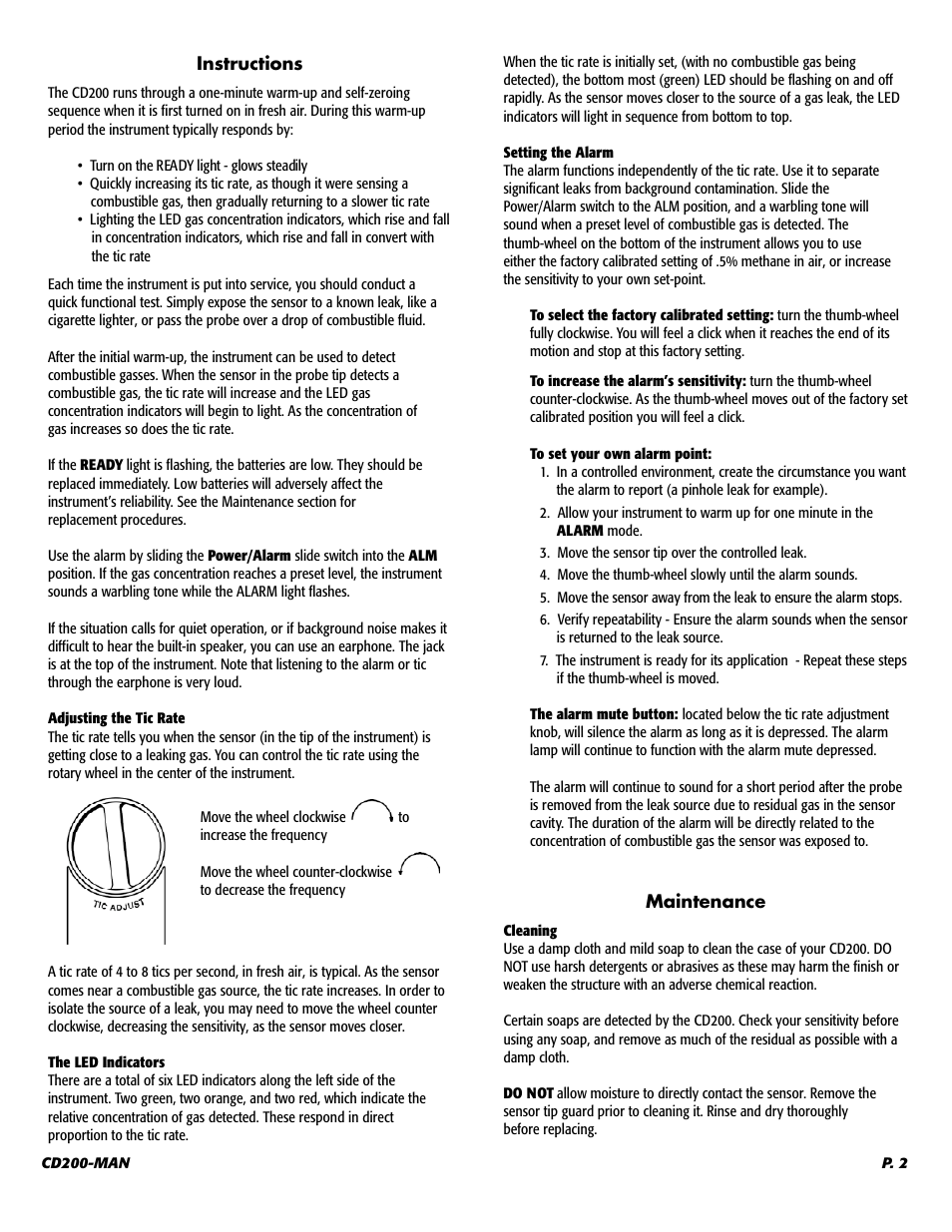 UEi Test Instruments CD200 User Manual | Page 3 / 6