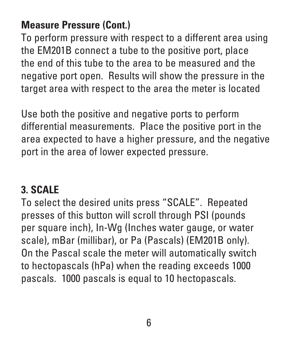 UEi Test Instruments EM201B User Manual | Page 6 / 12